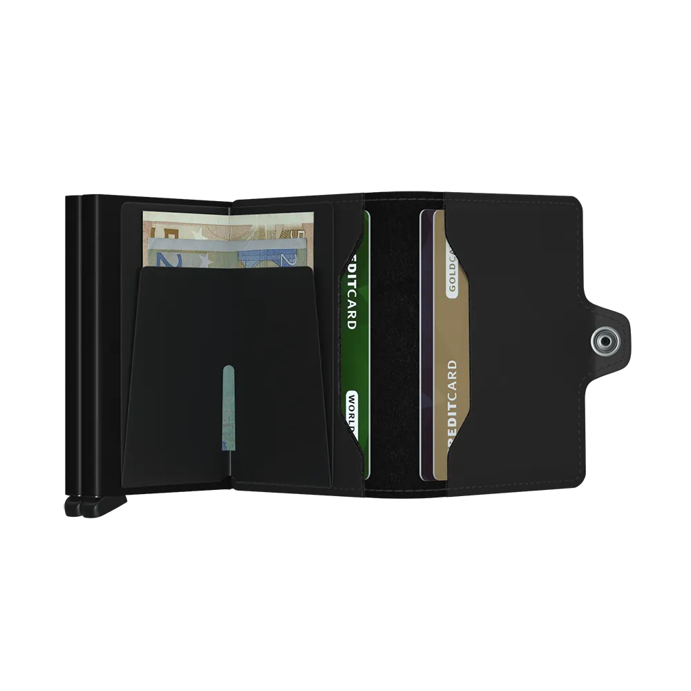 SECRID Twinwallet Leather - Matte Black