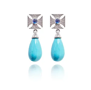 Signature Maltese Cross Drop Earrings