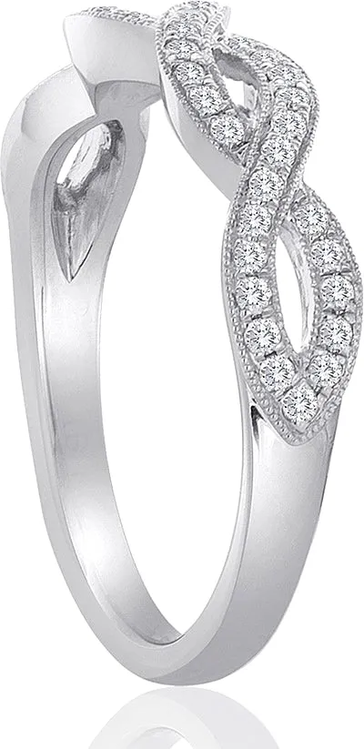 Signature Pave Twist Diamond Wedding Band