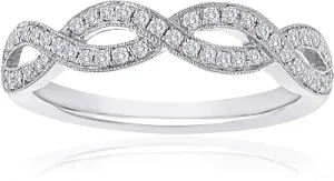Signature Pave Twist Diamond Wedding Band
