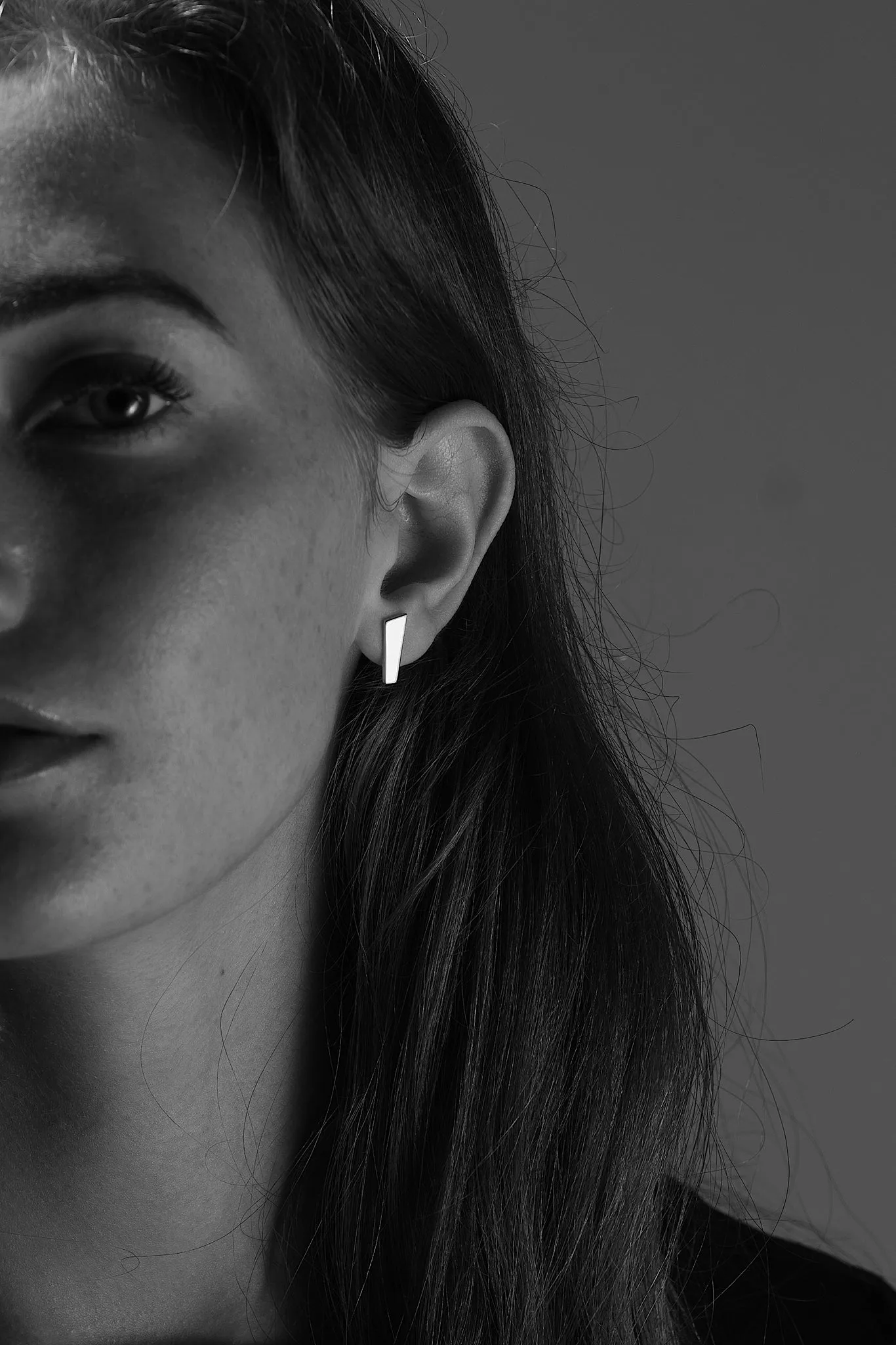 Silver Pulpit Rock Earrings -15mm Matte