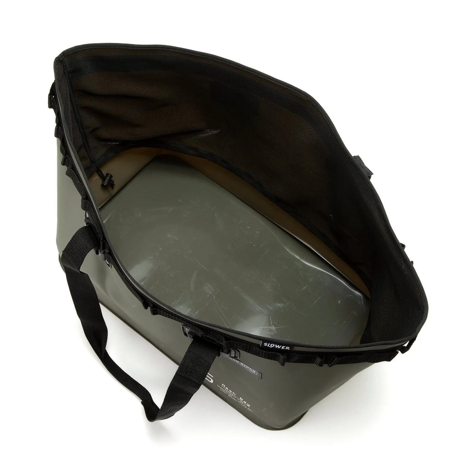 SLOWER | スロウワー　HANG STOCK MESH BAG 35L