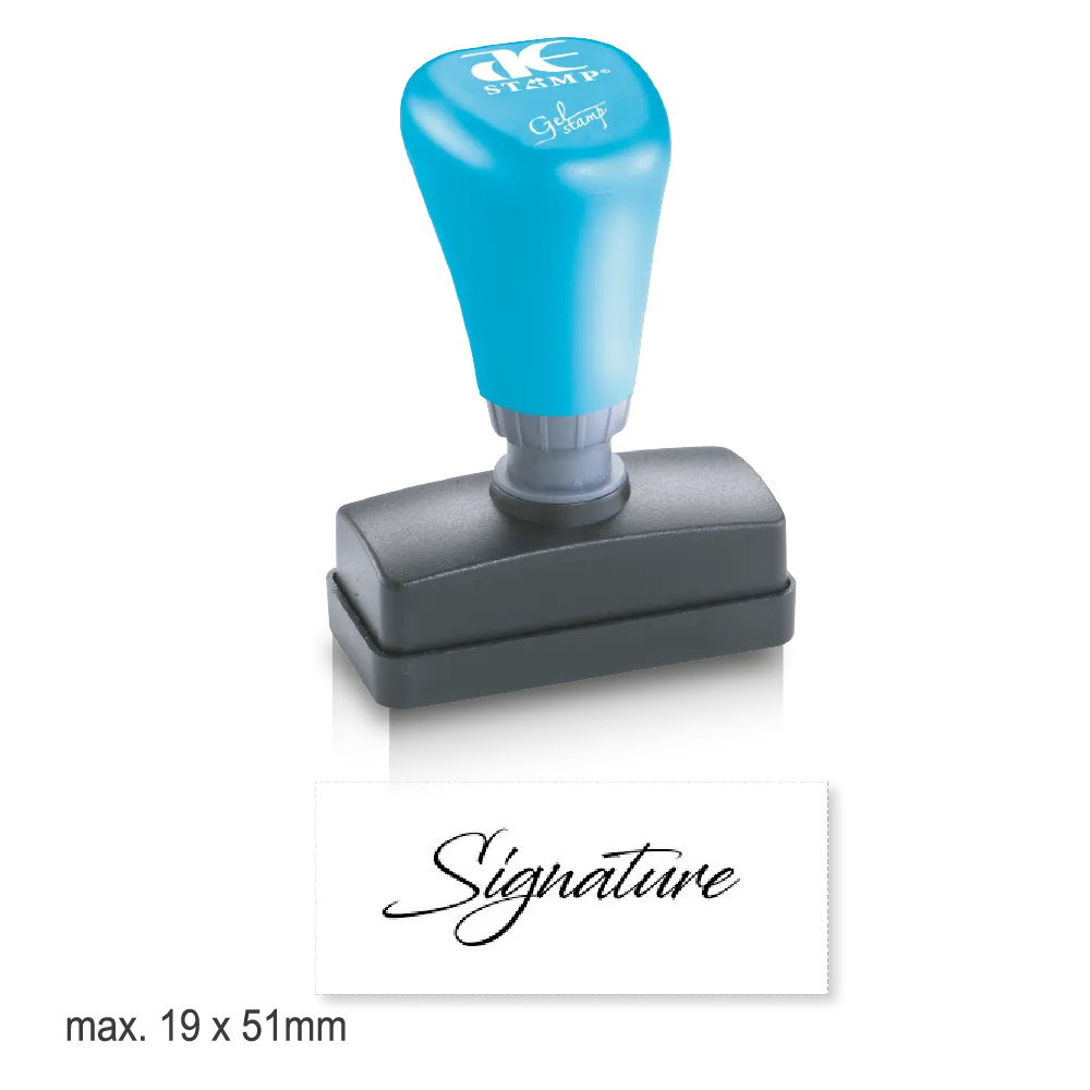 Small Pre-Ink Signature Stamp