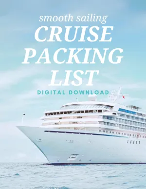 Smooth Sailing Checklist - A Digital Cruise Packing List Template