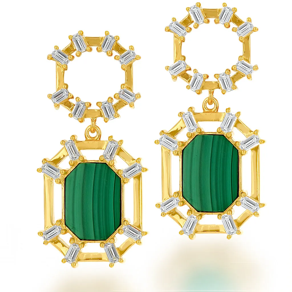 Soteria Signature Earring - Malachite