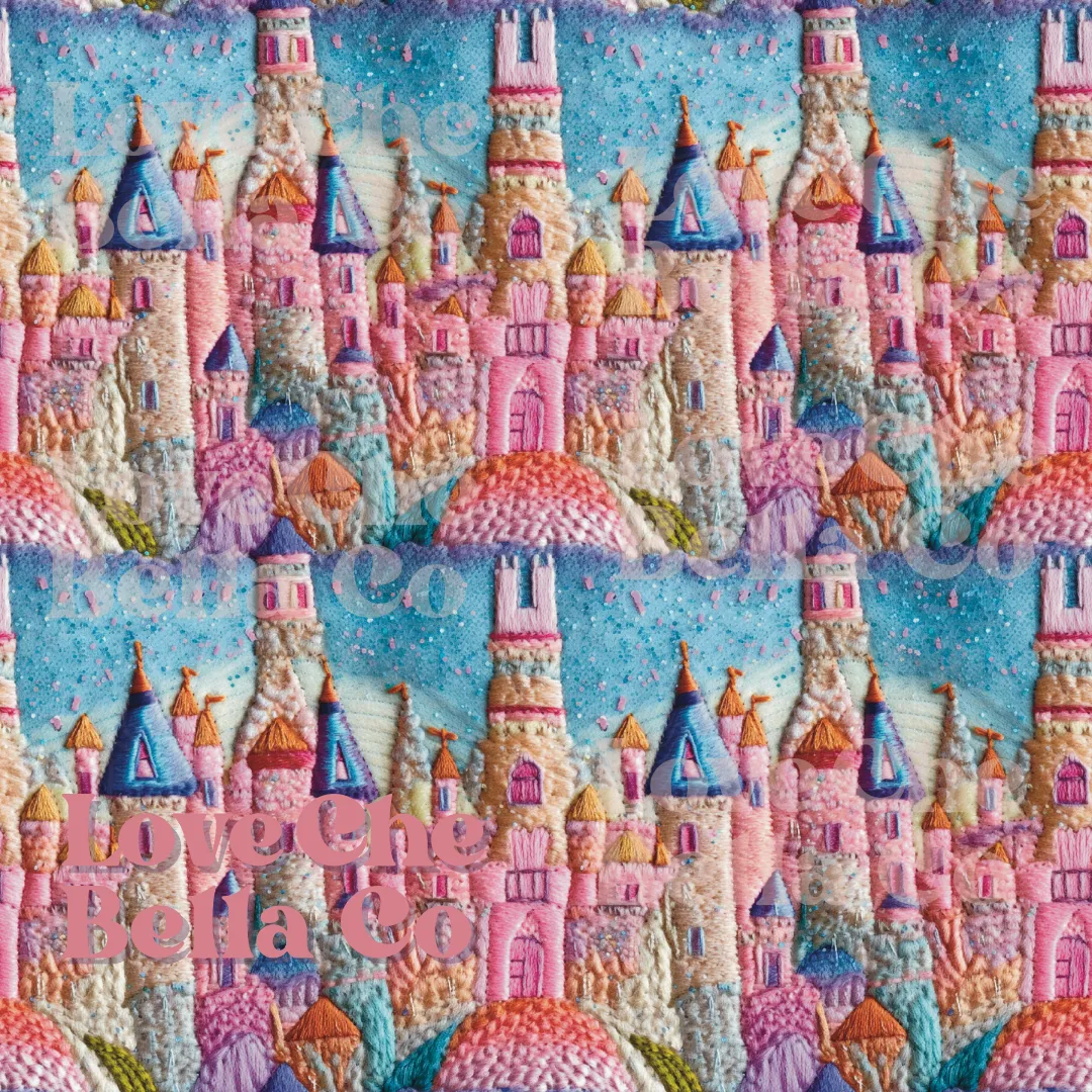Sparkle Princess Castle - SEAMLESS