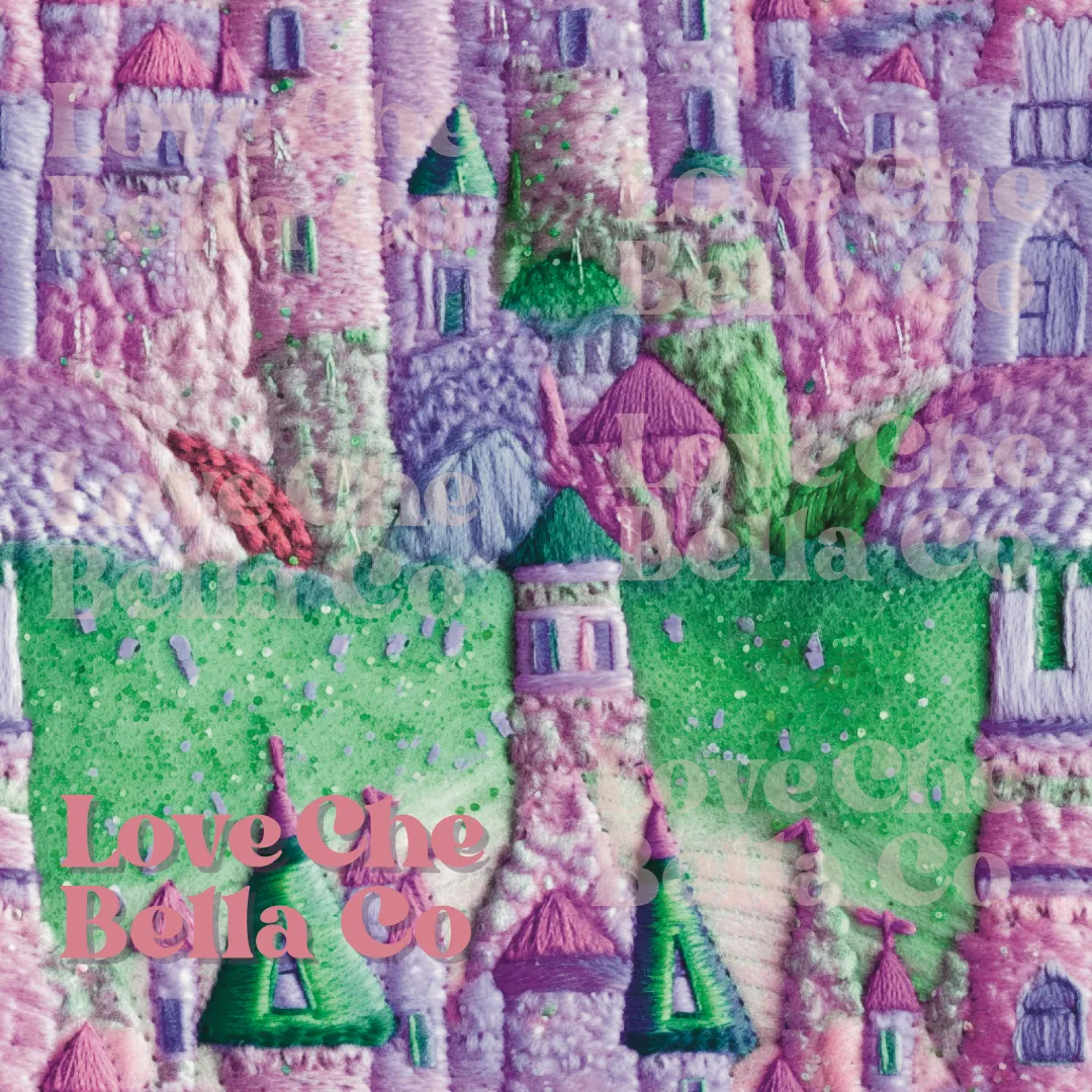 Sparkle Princess Castle - SEAMLESS