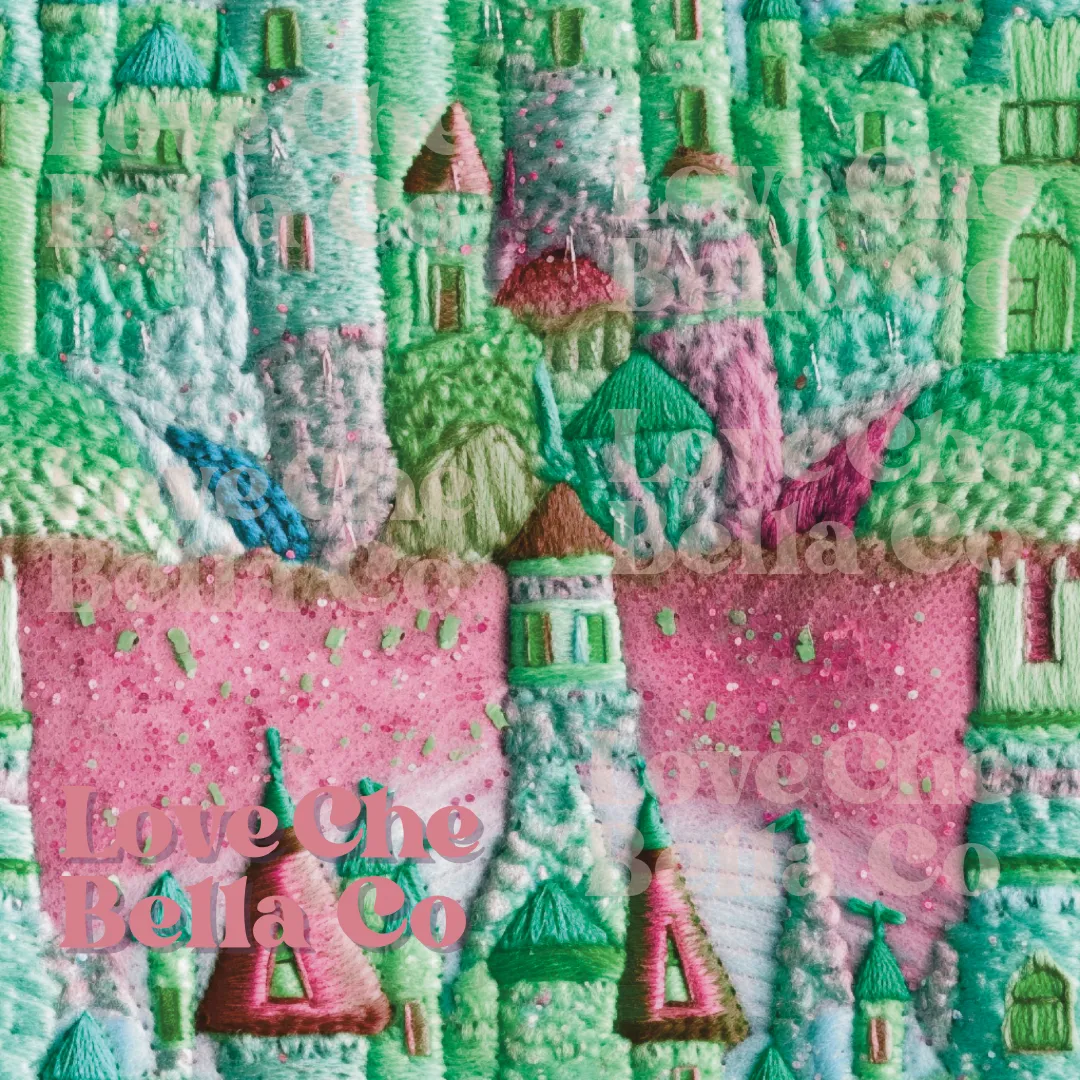 Sparkle Princess Castle - SEAMLESS