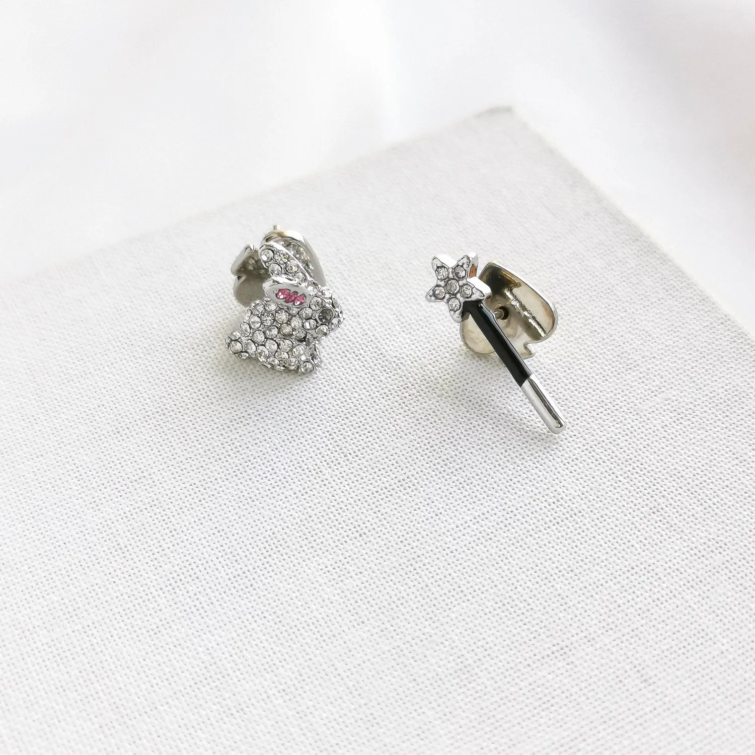 Starring Bunny Asymmetrical Stud Earrings
