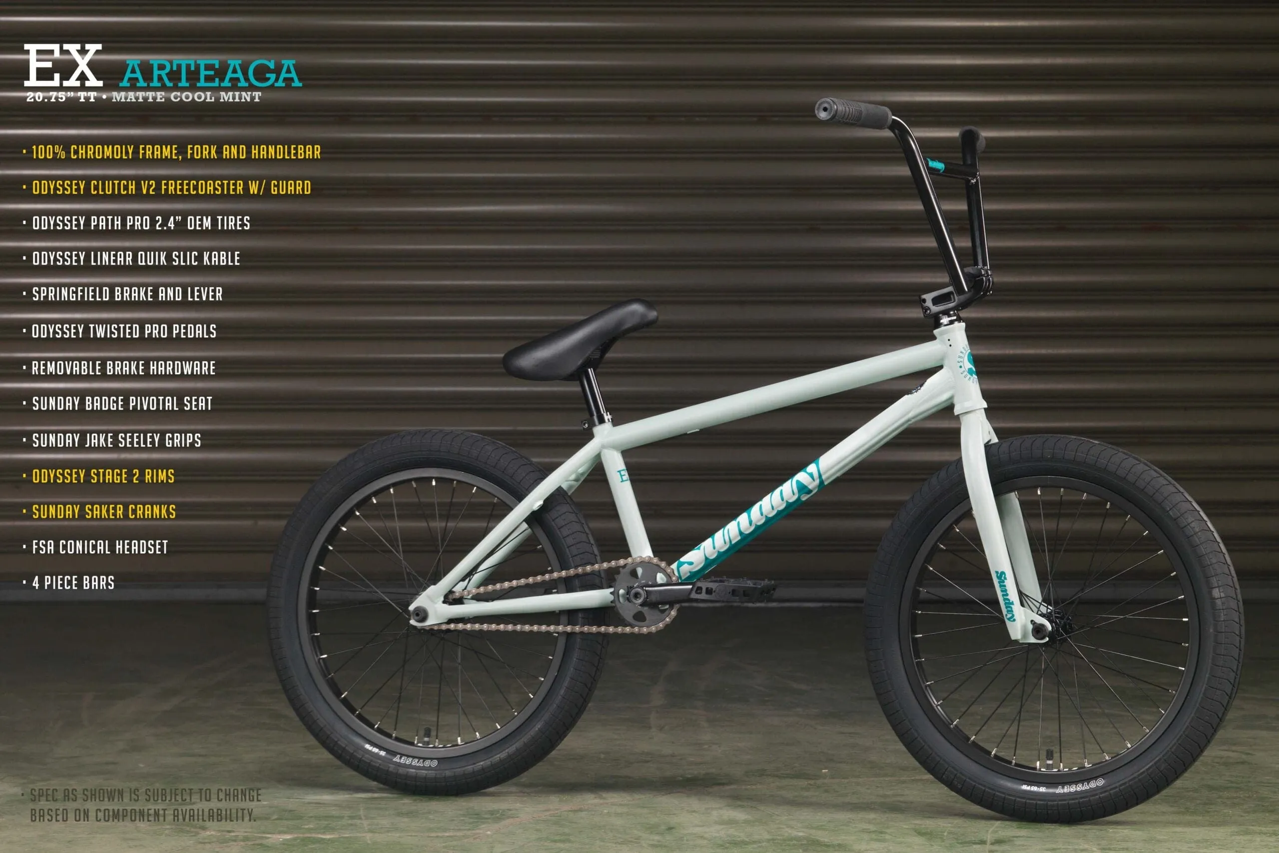 Sunday EX 20.75" TT Bike Arteaga Matte Cool Mint