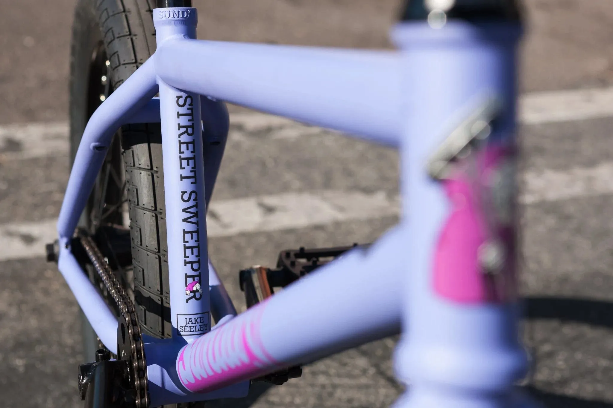 Sunday Street Sweeper 20.75" TT Bike Seeley Matte Blue-Lavender