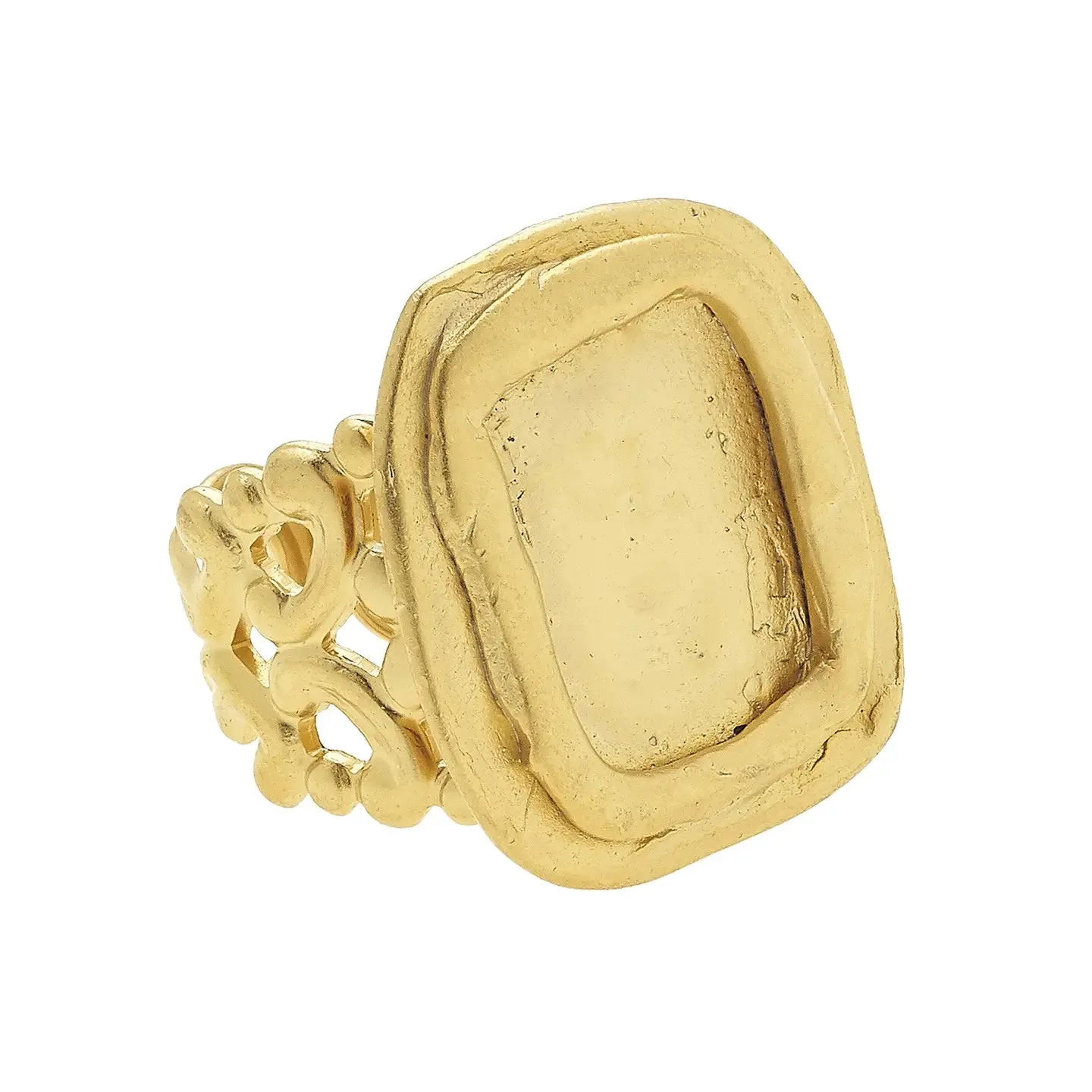 Susan Shaw | Handcast Gold Adjustable Ring