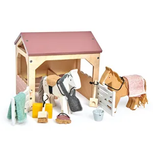 Tender Leaf Wooden Dollhouse Furniture Stable