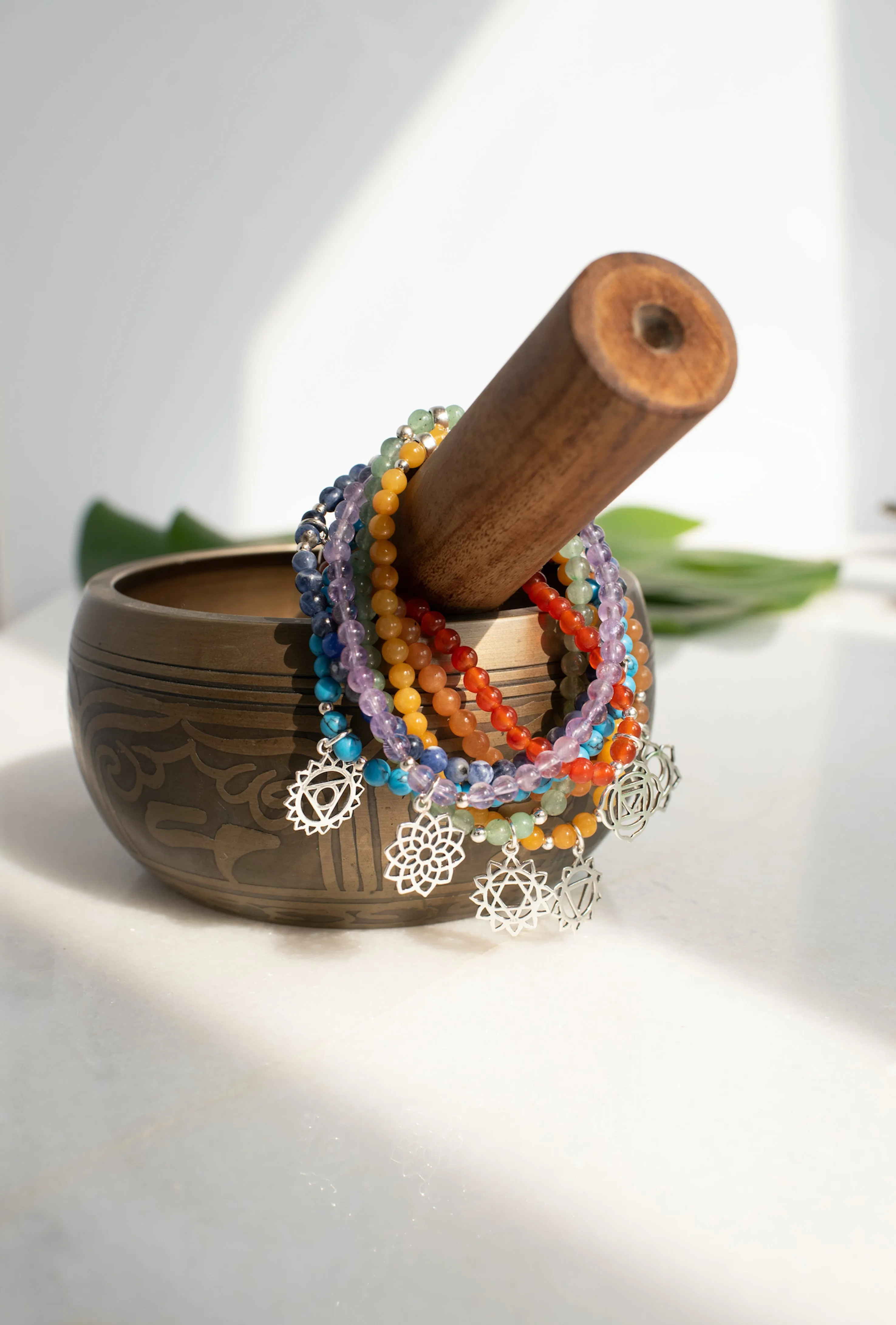Throat Chakra Blue Howlite Signature Stretch Bracelet