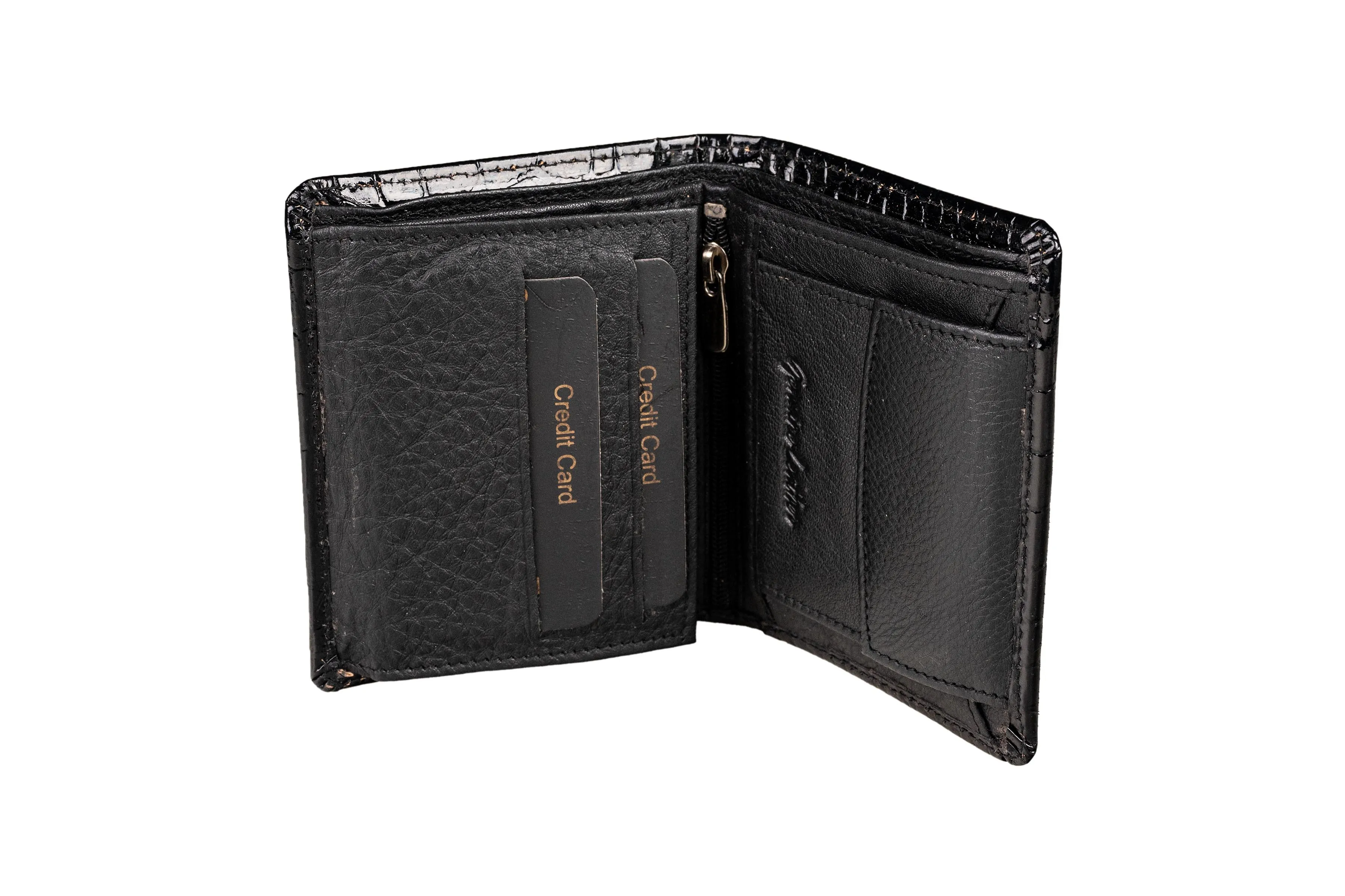 Titas Gents Black Genuine Leather Wallet