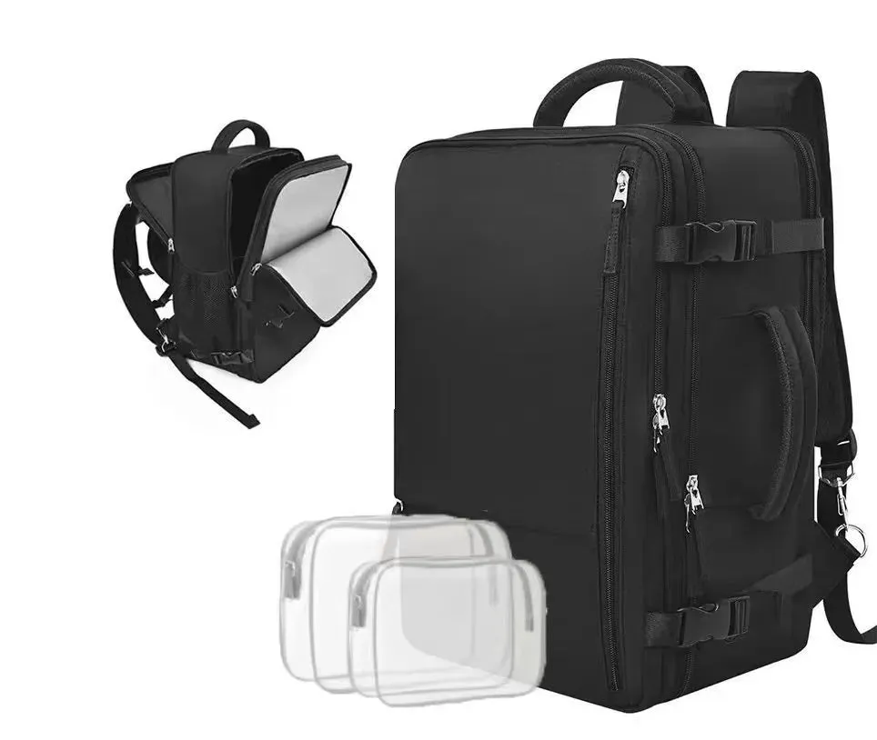 Travel Backpack for Women, Expandable 40L Carry on Flight Approved Backpack, 17 Inch Laptop Waterproof Travel Bag for College, T