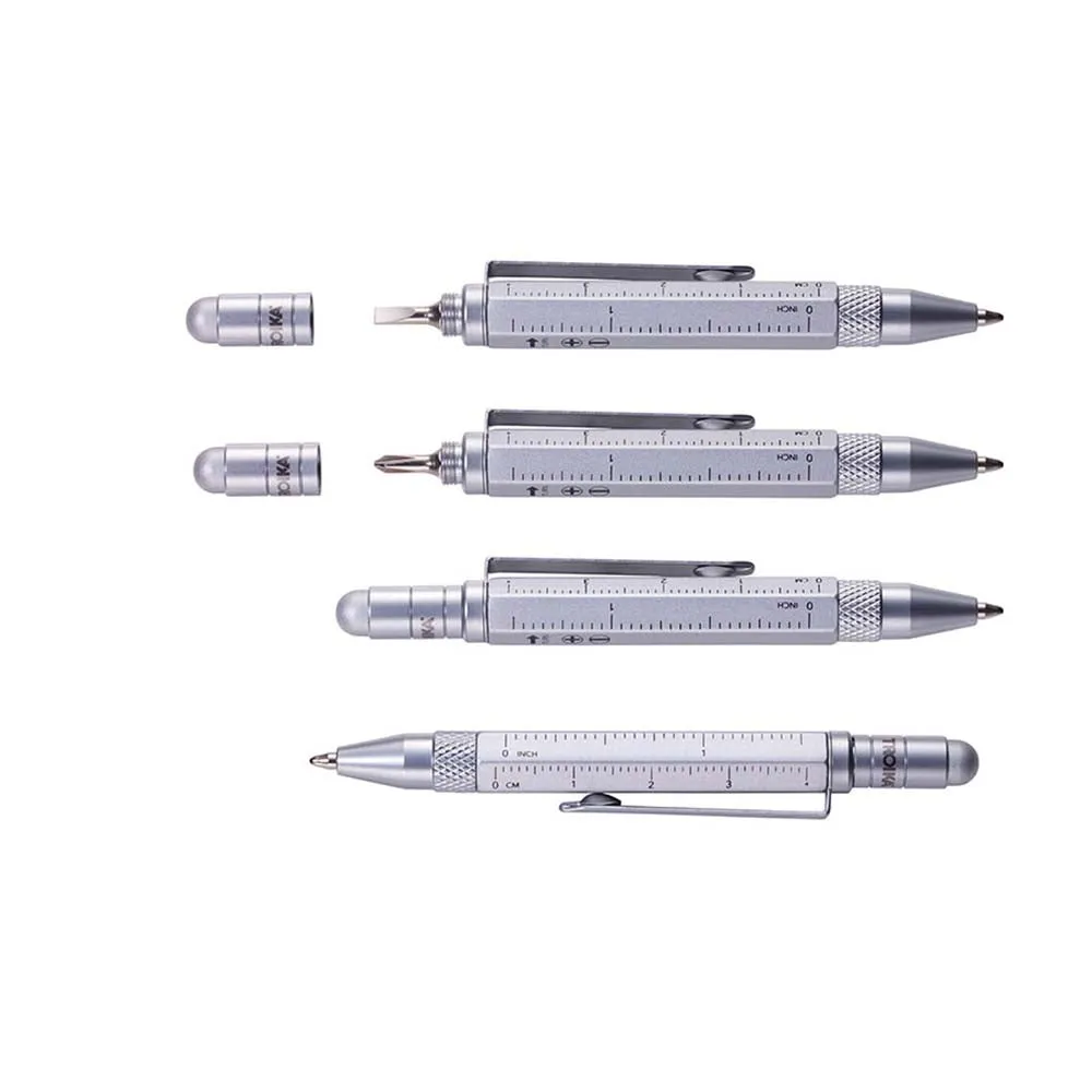 TROIKA Multitasking Mini Ballpoint Pen CONSTRUCTION - Black