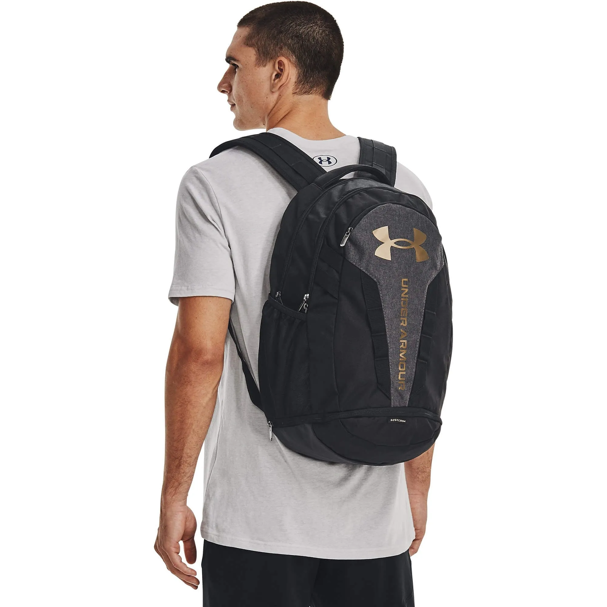 Under Armour UA Hustle 5.0 Backpack - Black/Black Medium Heather