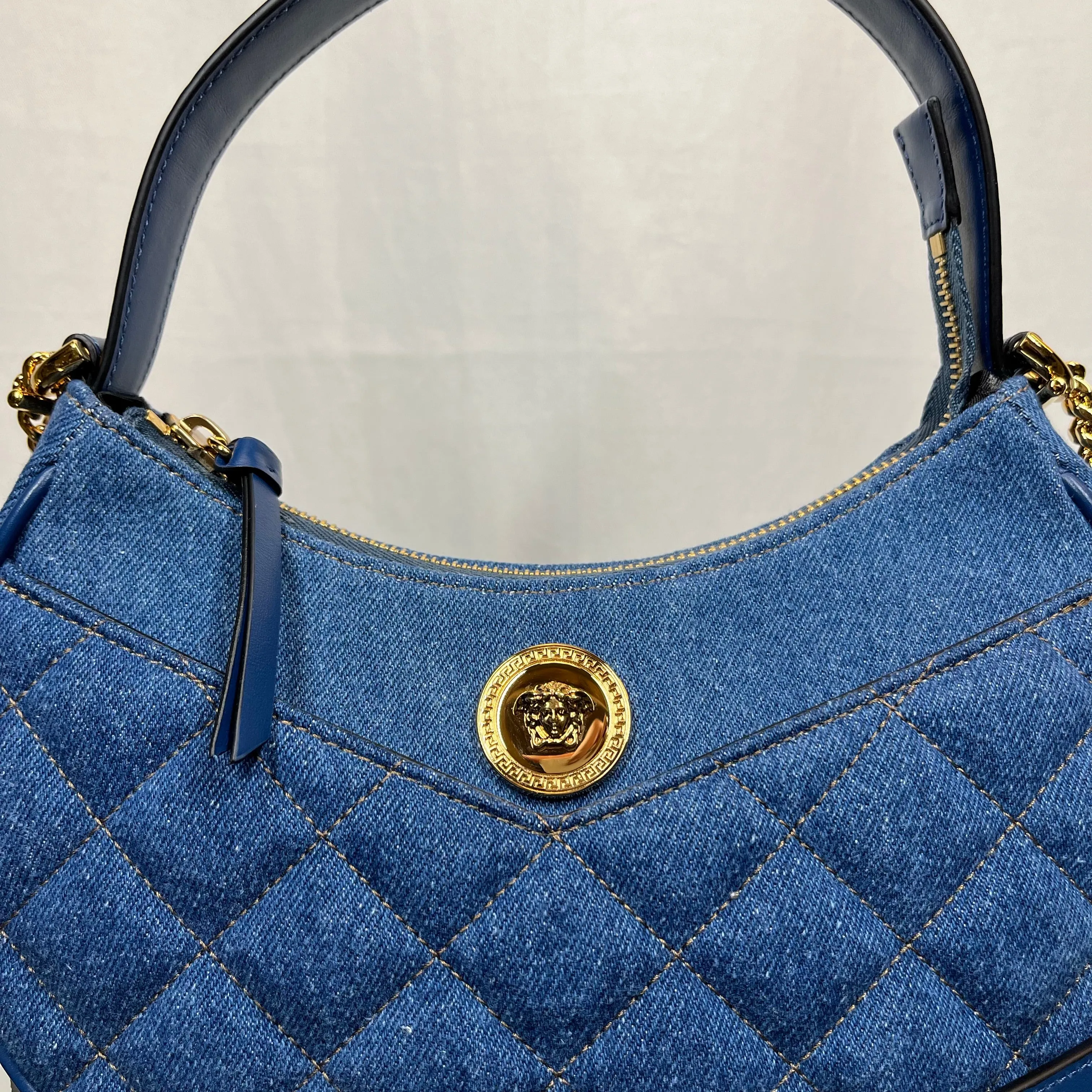 VERSACE La Medusa Denim Halfmoon Two Way TS3720