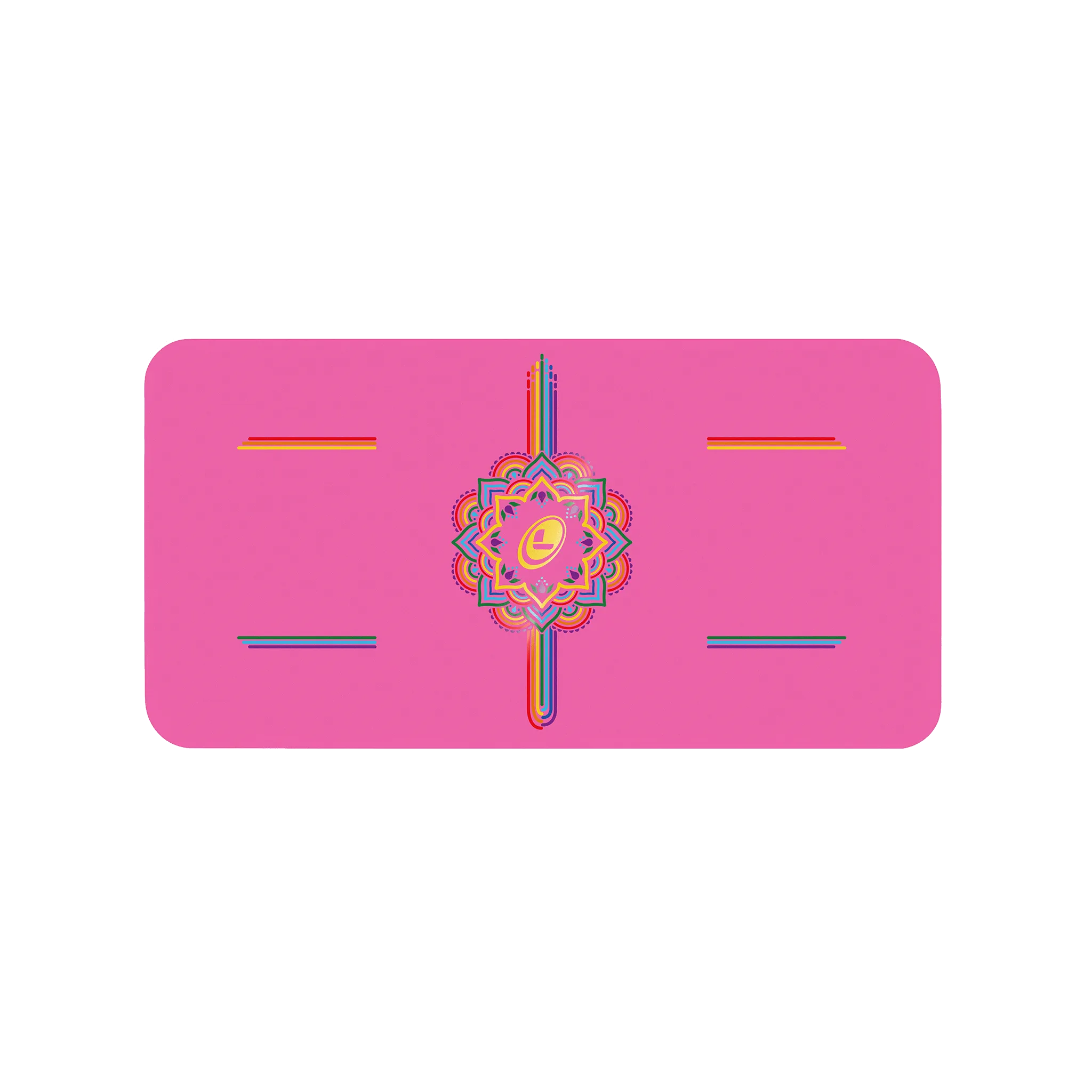 VNP Liforme Rainbow Yoga Pad Grateful Pink - Handled