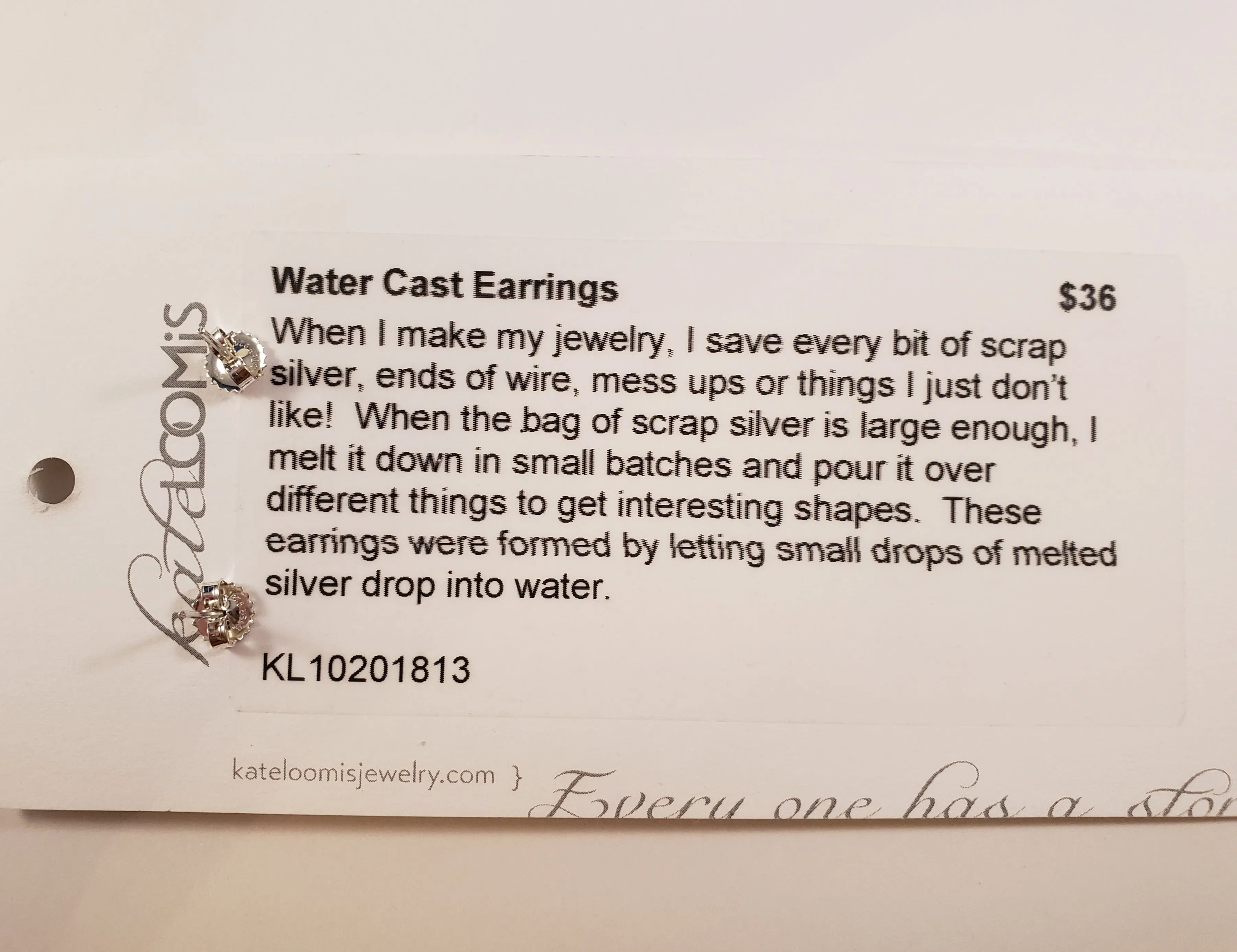 Water Cast Earrings