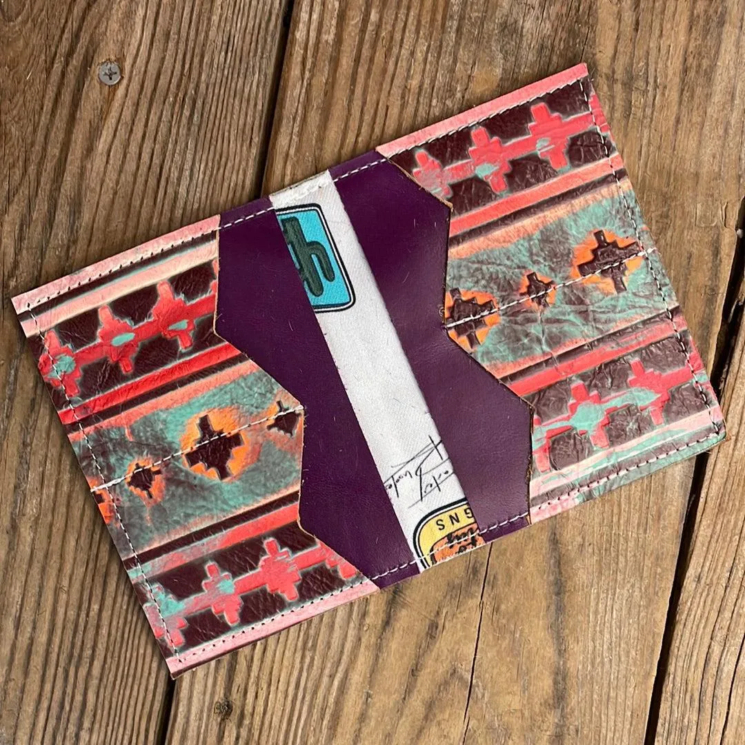 Waylon Wallet - Longhorn w/ Western Sunset
