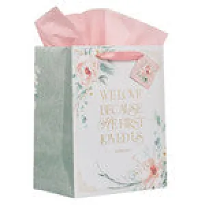 We love because He first loved Us Gift Bag with Tissue