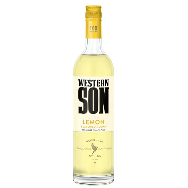 Western Son Lower Valley Lemon Flavored Vodka 10x  Distilled 750 ml