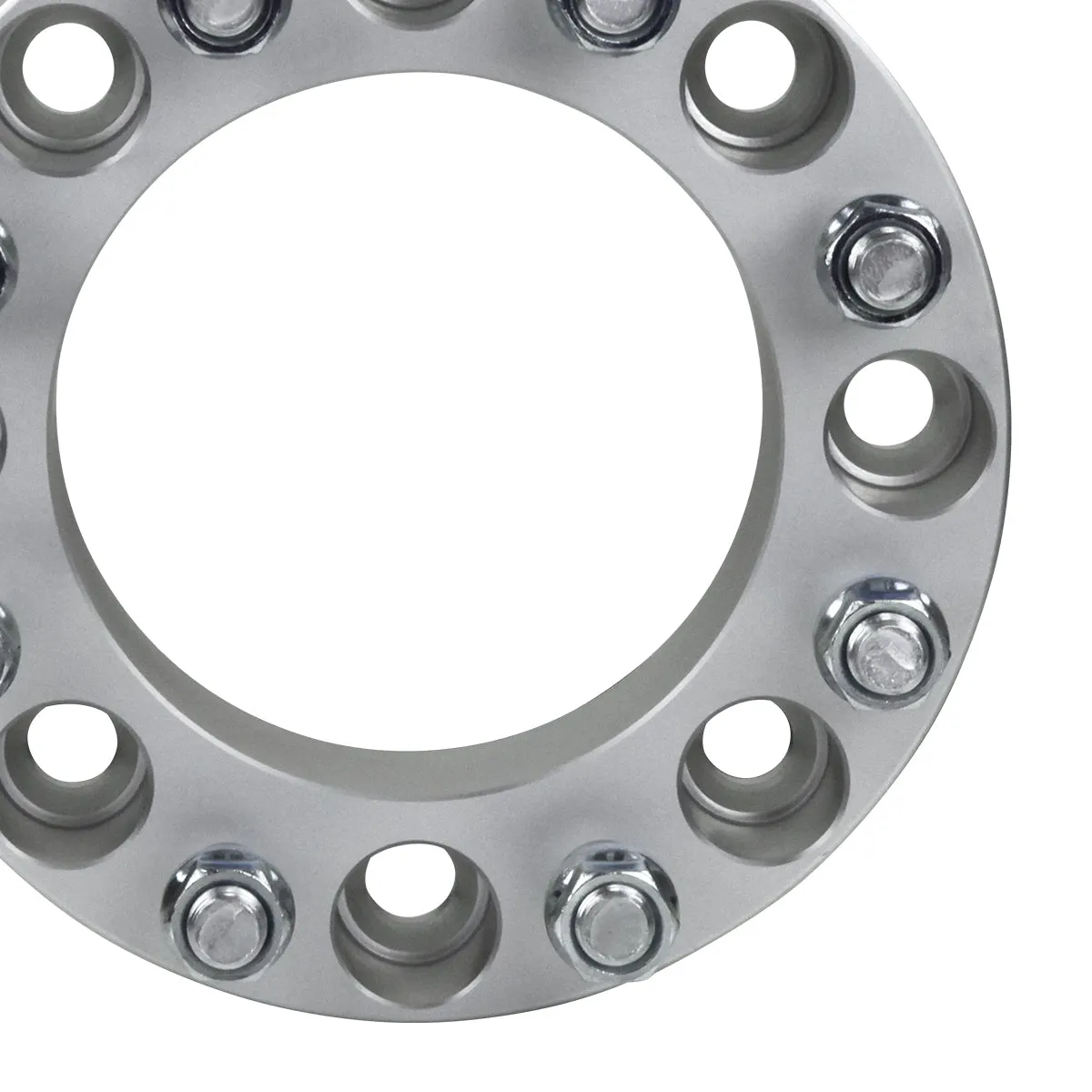 Wheel Spacers Set DODGE RAM 2500 3500 8x6.5" BP / 9/16"x18 Studs   Tire Valve Caps