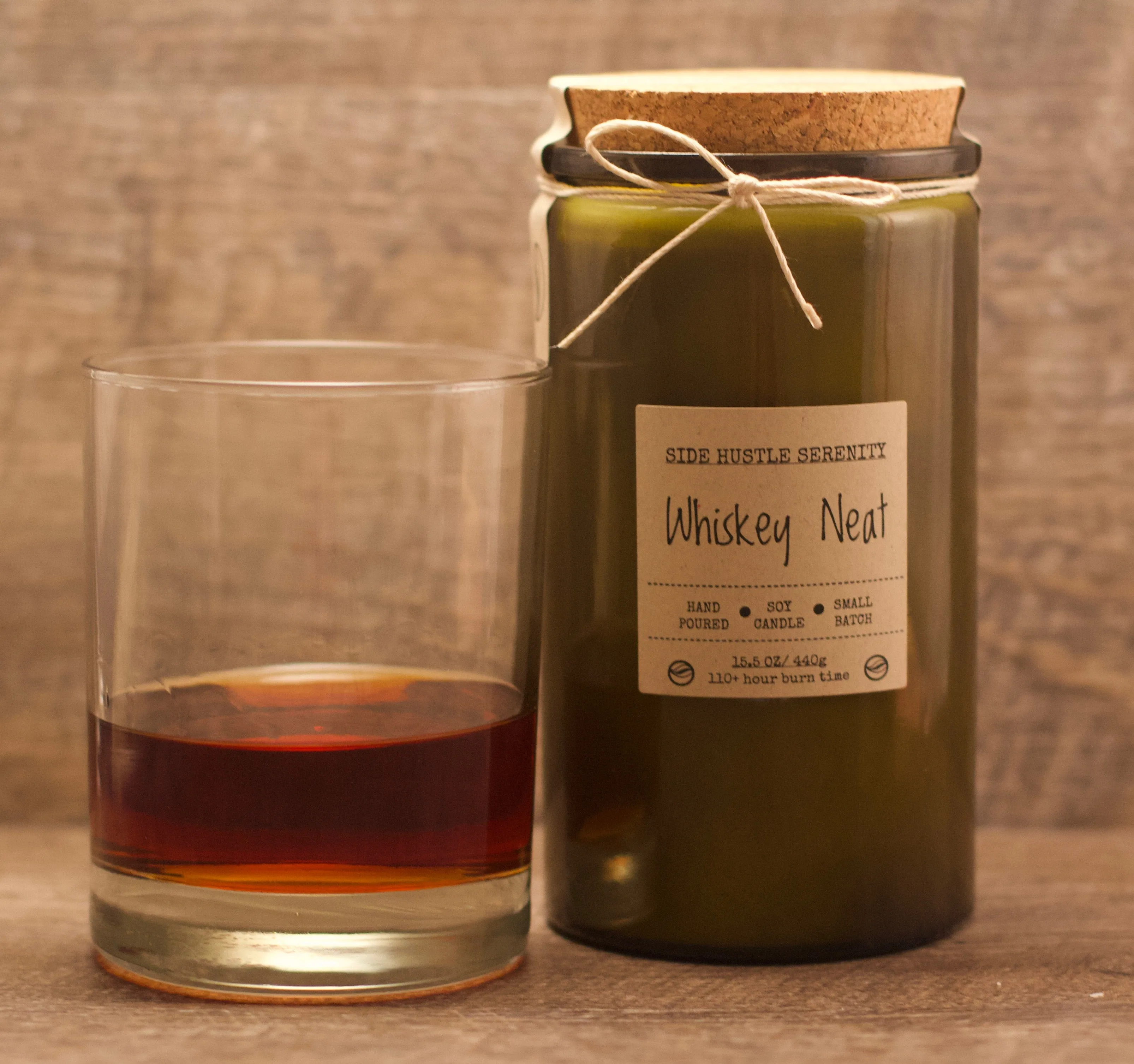 Whiskey Neat | Scented Soy Candle | 6.5oz