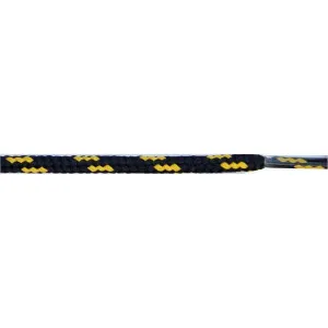 Wholesale Round Dual Tone 3/16" - Black/Yellow (12 Pair Pack) Shoelaces