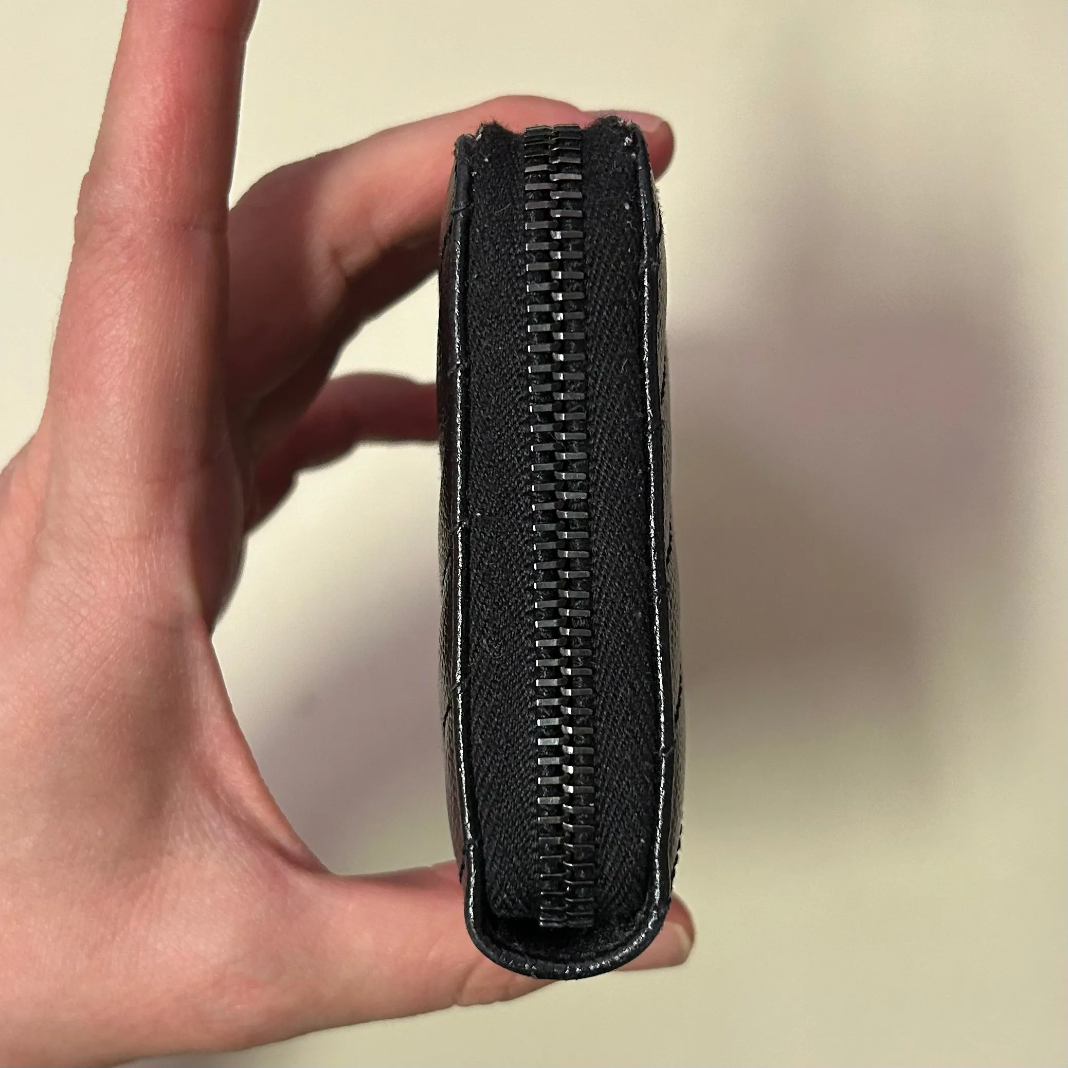 YSL Quilted Zippy Wallet
