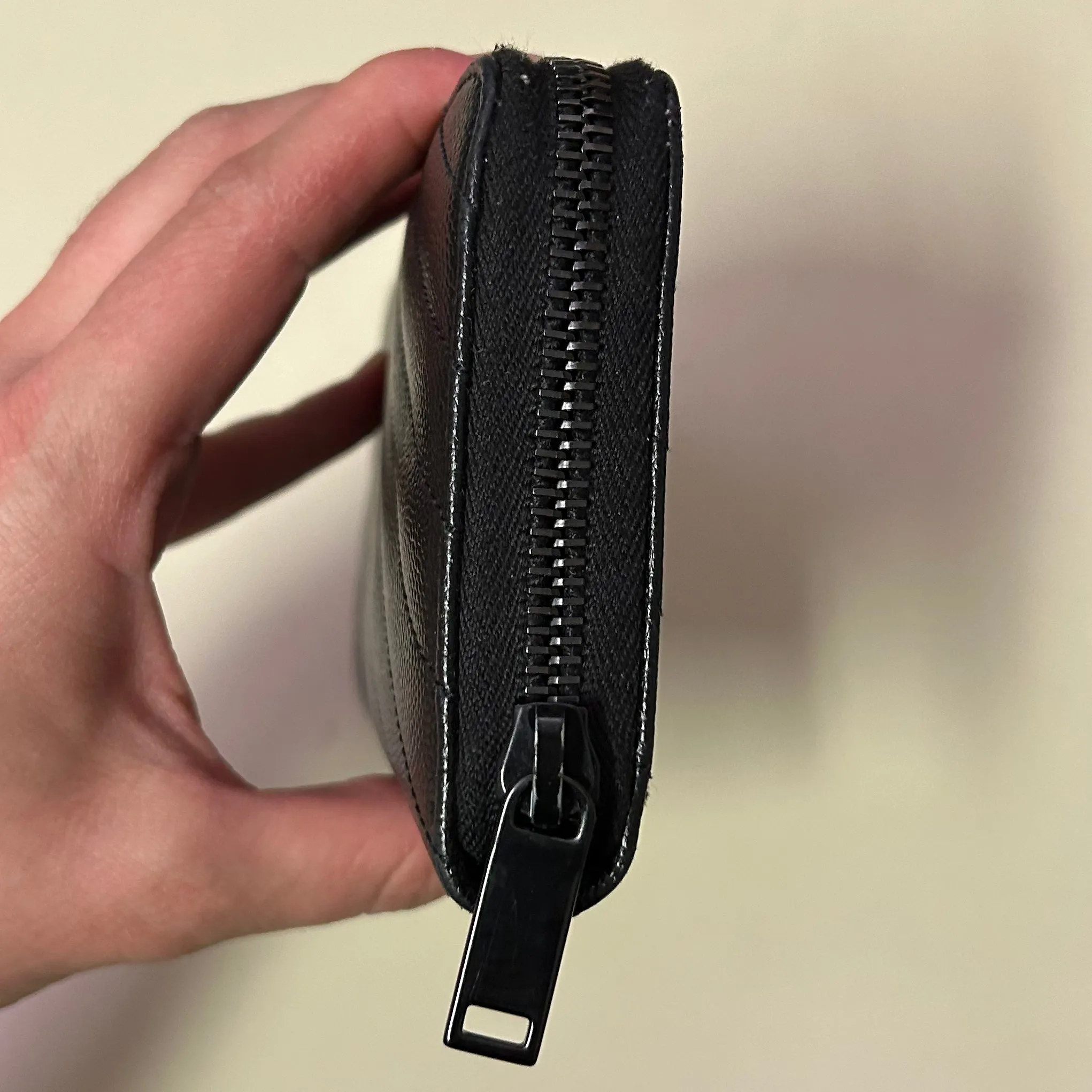 YSL Quilted Zippy Wallet