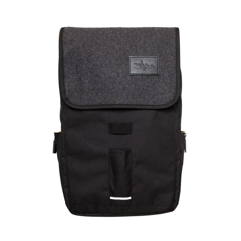 Zildjian Gray Flap Black Laptop Backpack
