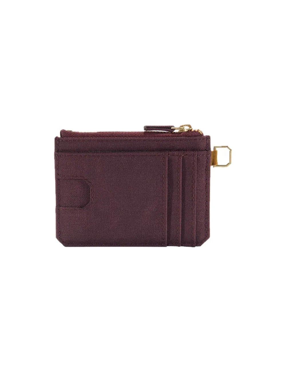 Zippered Card Keeper Wallet - Deep Wine