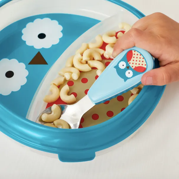 Zoo Smart Serve Plate & Bowl - Owl