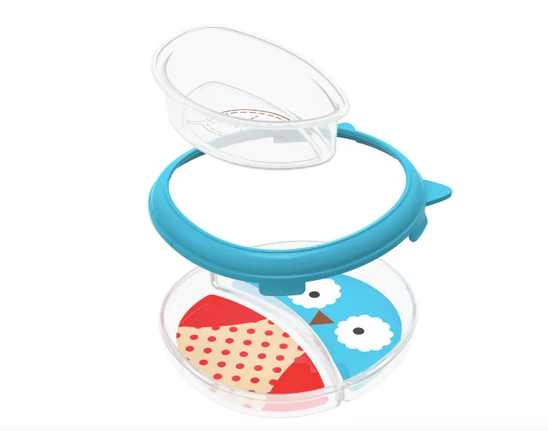 Zoo Smart Serve Plate & Bowl - Owl